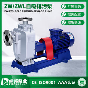ZW 40mm Diameter Self-Priming Non-Clogging Sewage Pump for <b>Water</b> Treatment Machinery - Product Image 5