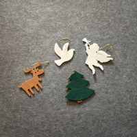 Offre Spéciale : Ensemble d'ornements en feutre pour Noël – Décorations suspendues, cadeau de Noël, adorables ornements en feutre pour enfants, décorations d'arbre en gros
