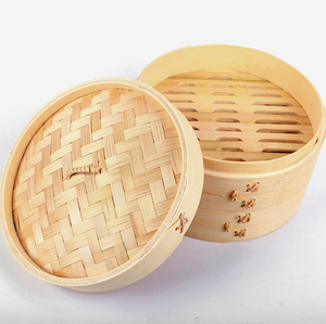 Cuiseur à vapeur en bambou à <span class=keywords><strong>prix</strong></span> compétitif Cuiseur à vapeur personnalisé de boulettes de bambou pour la cuisine Fruits de mer Cuiseur à vapeur à 2 niveaux pour dim sum - Product Image 6