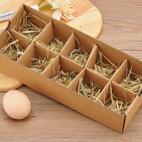 Échantillon gratuit d'emballages d'œufs personnalisés en gros 10 ou 20 trous boîte de papier ondulé au design personnalisé pour les emballages alimentaires d'œufs