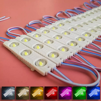 Module LED à injection SMD 2835 DC12V 3 lumières 1,5 Watt IP65 étanche, éclairage décoratif pour enseignes lumineuses et caissons publicitaires