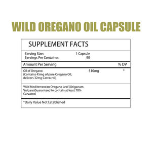 Cápsulas Vegetarianas de Aceite de Orégano Silvestre Más Vendidas, con Aceite de Orégano, Favorecen la Salud Digestiva y Mejoran la Salud Respiratoria - Product Image 2