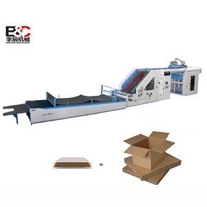 New Ideas 2023 3 In 1 Automatic High Speed Cardboard Flute Laminating Machine For Making Corrugated Carton Box