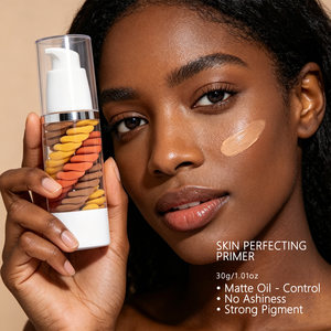 Base de Teint Équilibrante Tricolore Spécialement Conçue pour les Peaux Noires, Correcteur de Couleur Longue Durée, Base de Maquillage Estompant les Pores - Product Image 2