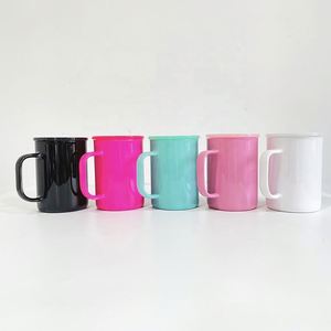 Mugs à café en verre colorés de 17 oz pour sublimation, avec couvercles en plastique PP, pour camping, en stock aux États-Unis - Product Image 3