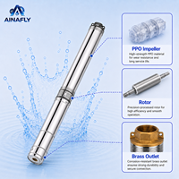 Pompe à eau submersible électrique AINAFLY QJD 1 CV 80m 100m 150m 200m en acier inoxydable pour puits profond 4QJD3/13 1 CV 220 V