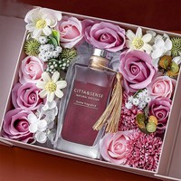 Coffret Cadeau Luxe Bougie Parfumée et Diffuseur à Bâtonnets – Huile Parfumée pour la Maison en Pot de Verre – Aromathérapie – Meilleures Ventes