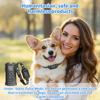 Clôture pour chien 2 en 1 GPS sans fil Télécommande Collier de dressage pour chien Force d'avertissement réglable Pas de carte SIM Clôture électrique pour chiens