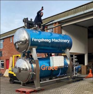 جهاز تعقيم الأغذية بالرش المائي الأفقي المركب مع التحكم بالـ PLC لصناعة الأغذية - Product Image 4