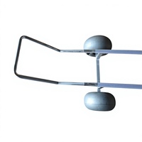 Remorque de plage en aluminium pour bateau à moteur avec structure de plateforme tout-terrain à quatre roues pour sable, outils OEM