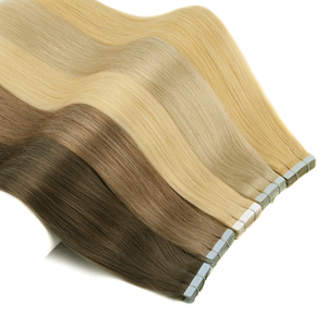 Factory <b>Russian</b> Virgin Remy Hair Extensions Invisible Tape Ins Silky Straight Human Hair Pieces Wholesale Luxury Tape Hair - Product Image 5