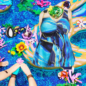 New <b>Plus</b> <b>Size</b> Women's Swimwear Sexy Backless & Deep V-Neck High Cut Lace Decorated Two Piece <b>Bikini</b> Beach Wear Swimsuit - Product Image 2