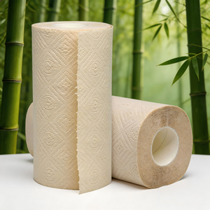 Lingettes de cuisine écologiques en bambou, essuie-tout en papier, serviettes en papier à marque privée, papier pour cuisine - Product Image 6