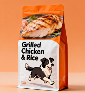 Sacchetti Richiudibili Personalizzati da 350g per Alimenti per Bambini e Animali, Impermeabili e Riciclabili, Confezioni in Plastica per Cibo per Cani - Product Image 3