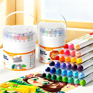 Crayons de peinture en gros pour enfants, crayons multicolores lavables, crayons torsadés, crayons torsadables soyeux, crayons à tourner - Product Image 1