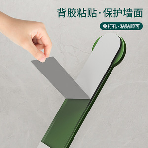 Jiadu Wall Mounted <b>Hooks</b> 7 <b>Hooks</b> Strong Adhesive No Drilling Bathroom Toilet Robe <b>Hooks</b> - Product Image 3