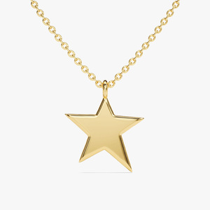 LUCKYJIU Custom gioiellieri impermeabili in acciaio inossidabile senza appannamento gioielli PVD placcato oro 18k collana Charm stella da <span class=keywords><strong>donna</strong></span> - Product Image 1