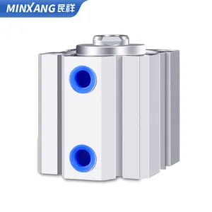 Professional manufacturers directly supply adjustable thin cylinder with magnetic compact piston rod cylinder