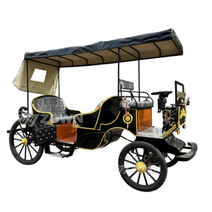 Factory-Direct Sales Sightseeing Tourism Horse Carriage Vintage Victoria Horse Drawn Buggy <b>Professional</b> <b>Light</b> Weight Customized - Product Image 4