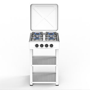 موقد طاولة محمول أوتوماتيكي 4 شعلة من الفولاذ المقاوم للصدأ كبير ، مطعم تجاري يستخدم نوع غاز LP - Product Image 3