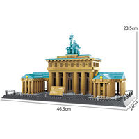 Wange 6211 Porte de Brandenbourg Berlin Allemagne Ensemble de blocs de construction unisexe Jouet éducatif en plastique ABS
