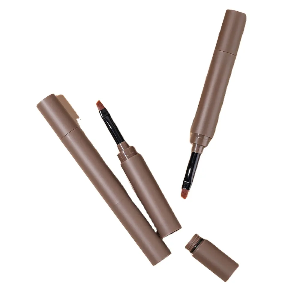 도매 개인 상표 클래식 색상 방수 블랙 브라운 비건 눈썹 젤 연필 사용자 정의 로고 눈썹 크림 펜