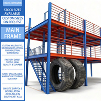 Sistema de Entrepiso de Acero de Múltiples Niveles Personalizado, Capacidad de Carga de 300 kg/m², Estanterías Resistentes, Protección Contra la Corrosión, Acero Sólido