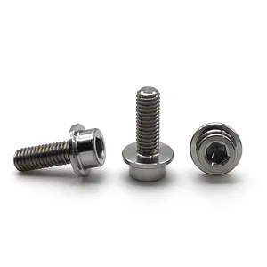 Parafusos de titânio cnc gr5, parafuso métrico cabeça da motocicleta parafusos torx anodizado m4 m5 m6 m8 m10 m14 parafusos de titânio