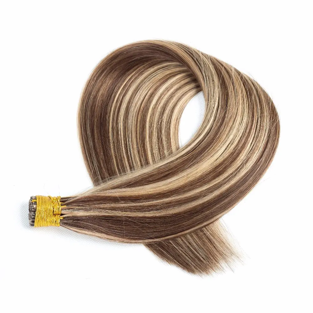 Wholesale 100% full cuticle double drawn russian remy keratin I/V/U/Flat tip pre bonded human hair extension