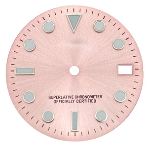 Pièces de boîtier de montre nh35 personnalisées bleu rouge noir blanc marqueur d'heure lumineux cadran de montre Sunburst rlx - Product Image 3