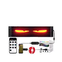 Éclairage intérieur automobile programmable, panneau matriciel LED avec yeux de démon, télécommande, affichage flexible sur les fenêtres des voitures et des camions