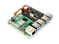 Papan USB 3.2 Gen1 (C) Waveshare Untuk Raspberry Pi 5 PCIe Adapter B629 Hingga 5Gbps Tanpa Driver