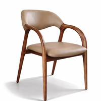 Chaise de salle à manger en bois massif JP, style moderne, siège rembourré en velours, style minimaliste nordique pour la maison, restaurant, hôtel, café, appartement