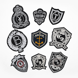 Biểu Tượng Tùy Chỉnh Băng Thiết Kế Màu Đen Twill Vải Chất Liệu Tùy Chỉnh Thực hiện Punk Logo Sắt Trên Denim Thêu Các Bản Vá Lỗi Cho Quần Áo - Product Image 4