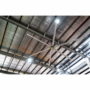 Ventilador de Techo Industrial HVLS de Alta Potencia de 12 Pies, Motor de CC sin Escobillas de Imán Permanente, Aspas de Aleación de Aluminio, Protección, Ahorro de Energía - Product Image 2