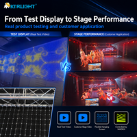 Écran LED Pixel Net P50 personnalisé 8m x 2m contrôlé par MADRIX pour scène au Royaume-Uni avec éclairage à têtes mobiles