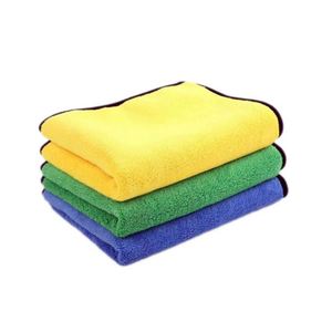 Serviettes de cuisine en microfibre corail super absorbantes, séchage rapide, 500 g/m², pelucheuses, pour l'entretien automobile et le nettoyage de la cuisine - Product Image 1