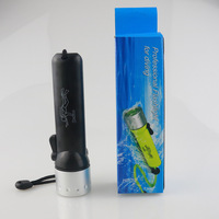 Lampe de plongée sous-marine 50M, torche de plongée 1000 lumens, étanche IPX68, lumière LED subaquatique pour la pêche sous la pluie, lampe sous-marine pour les grottes sous-marines