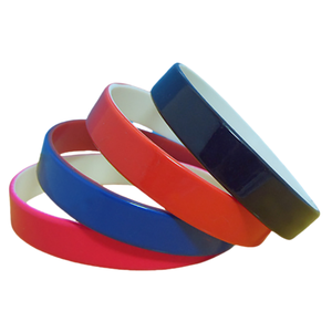 Custom Color Silicone Waterproof Screen Printed Wristbands Personalized for Sports Promotional Use