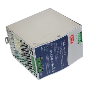Fuente de Alimentación Industrial Trifásica Meanwell Autorizada TDR-480-24 de 480W con Corriente de Salida de 20A y Riel DIN de 24VDC - Product Image 4