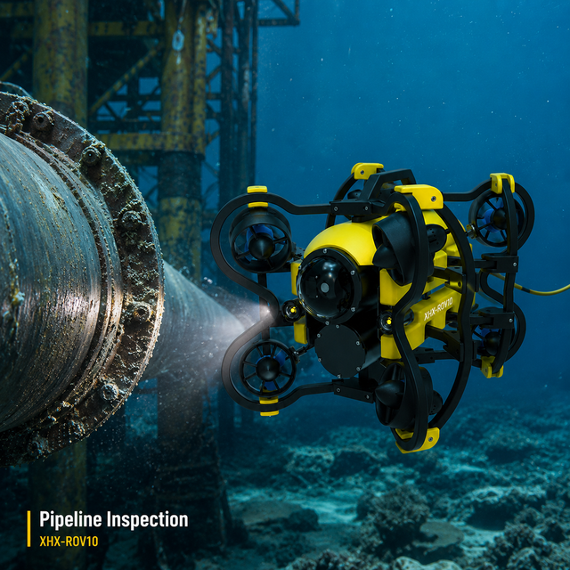 Emergency Underwater Search Recovery System Real-time GPS Robot Submarino ROV 300m Max Depth 2m/s Speed 1080p Camera 1500 Lumens