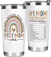 2025 hadiah Hari Ibu kustom 20oz Tumbler vakum baja tahan karat gelas minum Mobil Travel cangkir Hari Ibu hadiah Mug kopi Ibu Terbaik