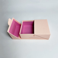 Boîtes cadeaux rigides avec couvercle amovible en papier de luxe personnalisées avec cou boîte d'emballage de produit cosmétique avec doublure en satin
