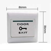 Tombol Keluar Pintu Elektronik DFD E6 36V 0.1A 1NO NC IP65 Terminal PCB Plastik CE FCC untuk Kontrol Akses Kebakaran Kantor