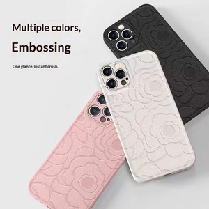 Funda para Teléfono Móvil iPhone 16 <span class=keywords><strong>Pro</strong></span> 17 <span class=keywords><strong>Pro</strong></span> <span class=keywords><strong>Max</strong></span> con Diseño de Camelia en Relieve, Estilo Ins, Antigolpes y Protección Total - Product Image 3