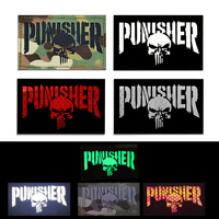 Patchs tactiques camouflage Skull Morale IR à fixation auto-agrippante Punisher