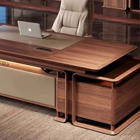 LBZ-305X Nouveau bureau de direction en bois massif de noyer noir d'Amérique du Nord, style chinois, avec tiroir, esthétique de style Song