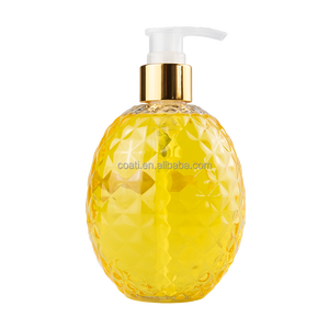 <span class=keywords><strong>Savon</strong></span> pour les mains en forme d'ananas <span class=keywords><strong>transparent</strong></span> de 300 ml, conception de marque privée OEM, ingrédients chimiques doux, hydratant pour les mains sèches - Product Image 1