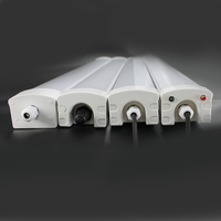 Lámpara LED Tri-proof de 4 pies y 40W, IP66, Impermeable, Antideslumbrante, para Garaje, Almacén, Uso Industrial