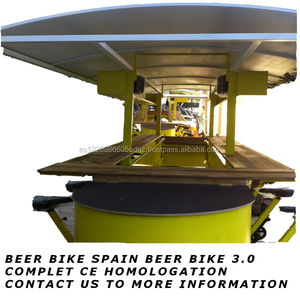 Fabricant espagnol de vélos-bar mobiles, vélo à pédales électrique pour fêtes, camion de nourriture et de bière, chariot de boissons pour voyages - Product Image 2